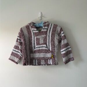 Baja Joe Red and‎ White Woven Hoodie